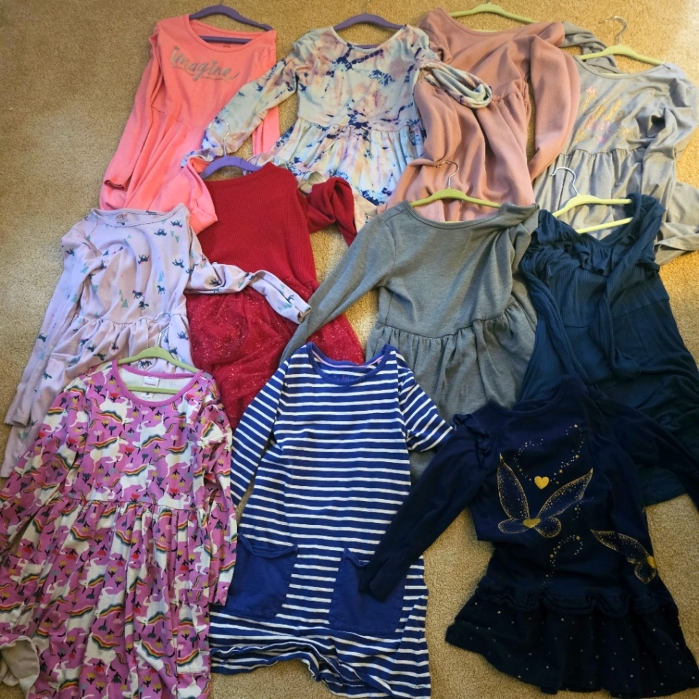 Lot of 11 dresses size 7-8